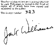 Autografo di Jack Williamson - GIF, 2Kb